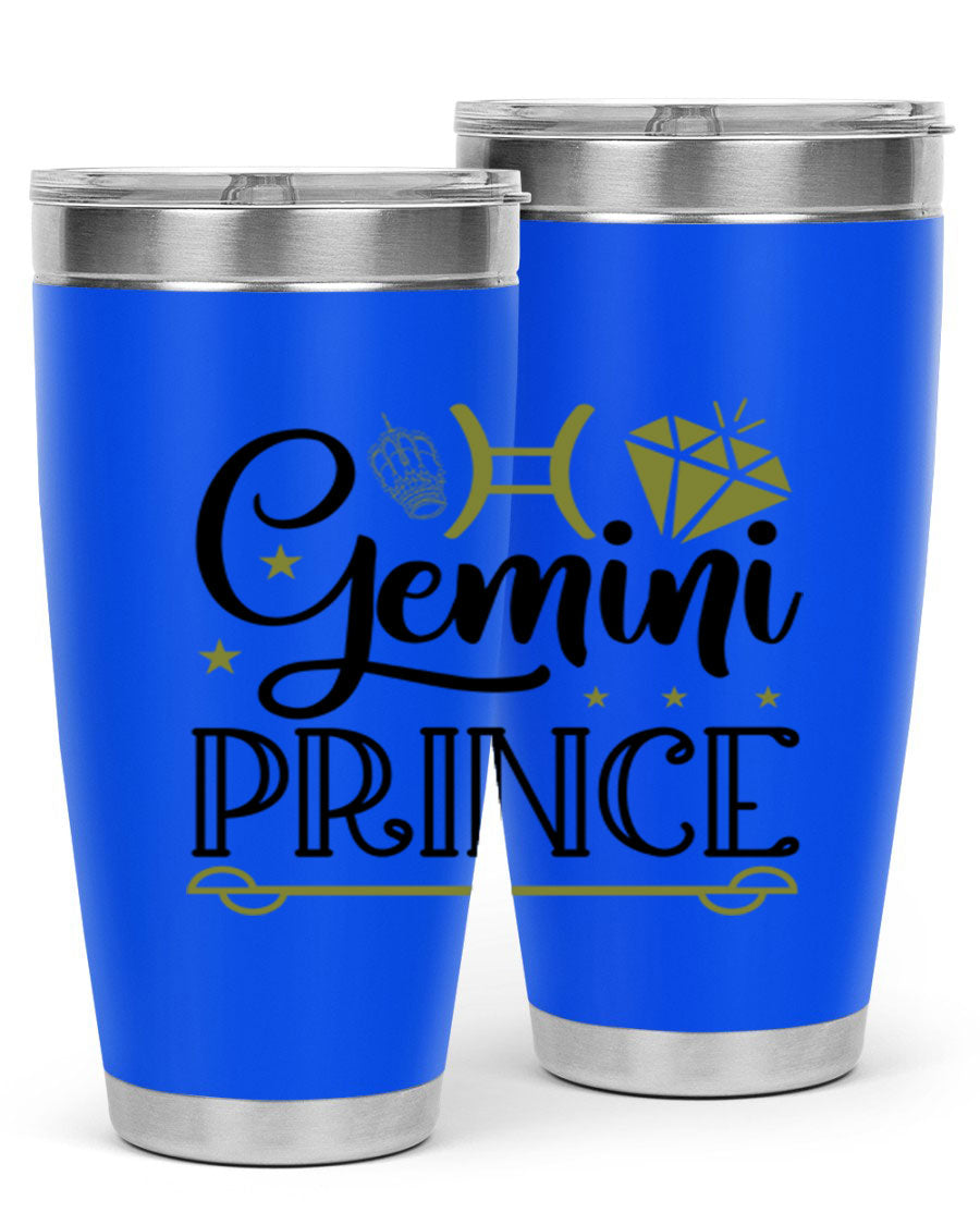 Gemini Prince 229# Tumbler, a stylish 20oz stainless steel tumbler with a drink-thru lid, perfect for hot and cold beverages.