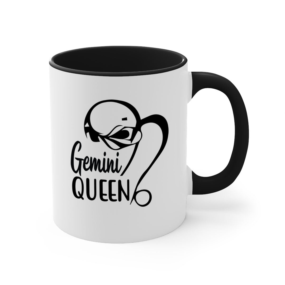 Gemini Queen 231# Mug featuring a glossy finish, colored handle, and interior, available in five vibrant colors.
