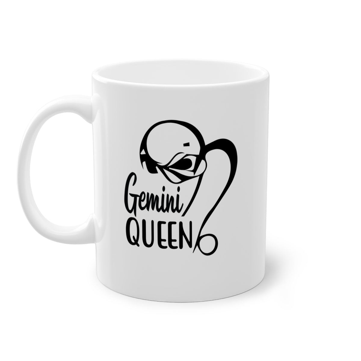 Gemini Queen 231# Mug featuring a glossy finish, colored handle, and interior, available in five vibrant colors.