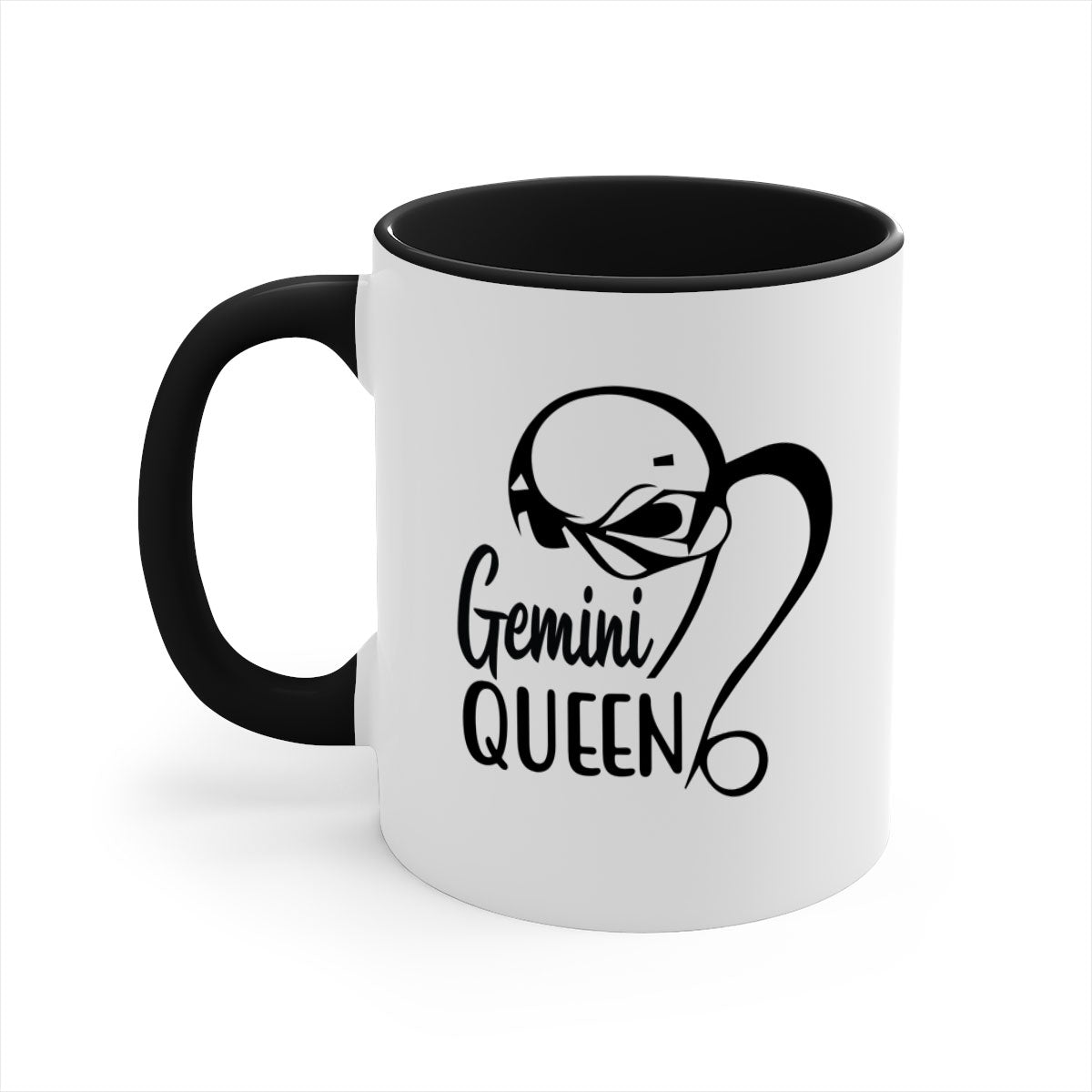 Gemini Queen 231# Mug featuring a glossy finish, colored handle, and interior, available in five vibrant colors.