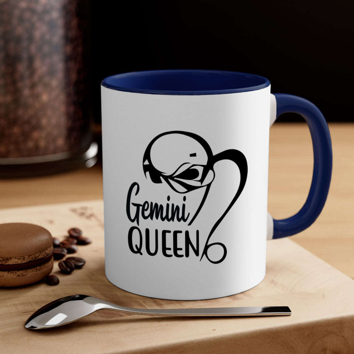 Gemini Queen 231# Mug featuring a glossy finish, colored handle, and interior, available in five vibrant colors.