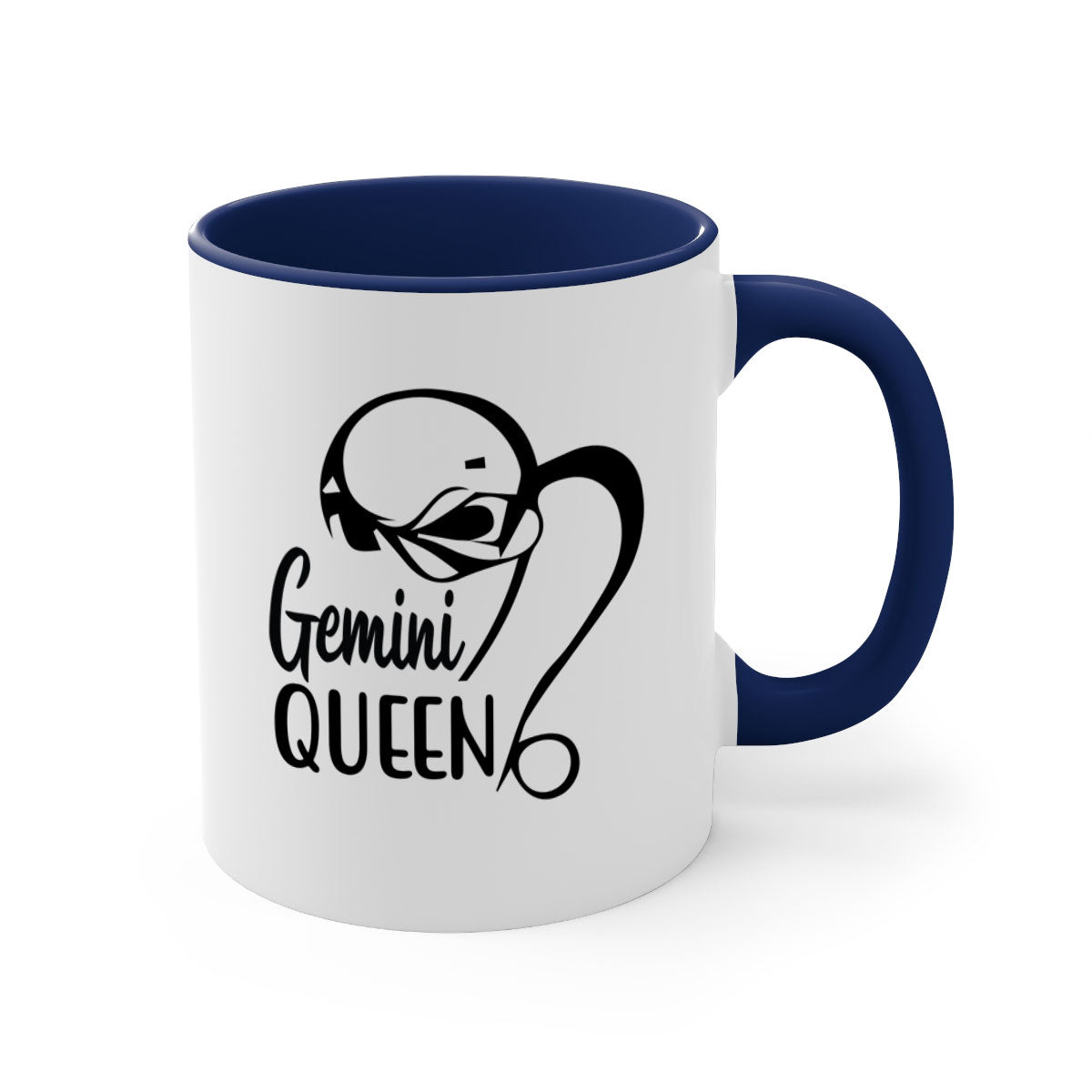 Gemini Queen 231# Mug featuring a glossy finish, colored handle, and interior, available in five vibrant colors.