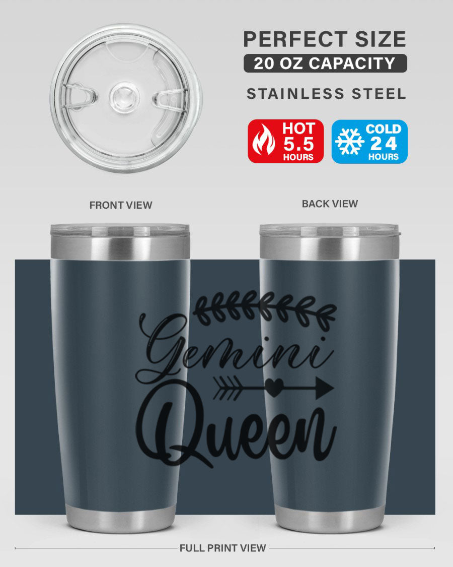 Gemini Queen 232# Tumbler in stainless steel with a stylish design, perfect for keeping drinks hot or cold.