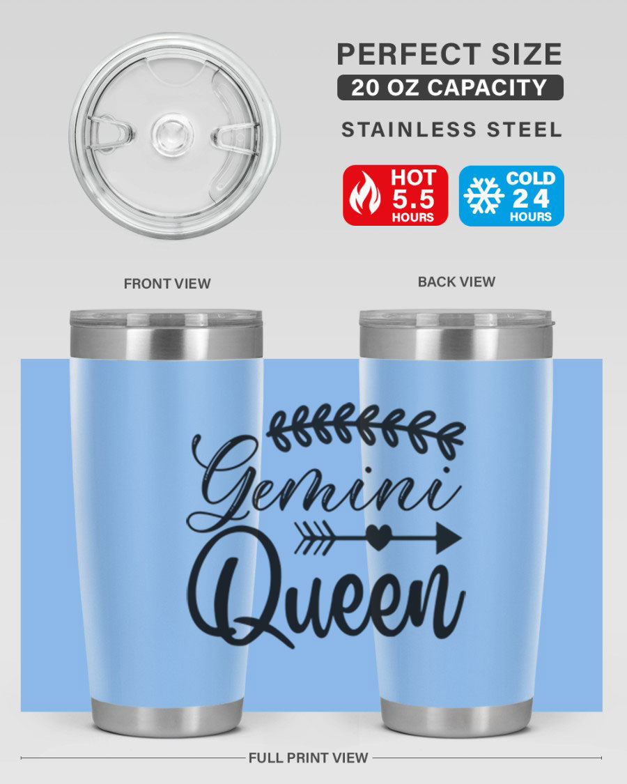 Gemini Queen 232# Tumbler in stainless steel with a stylish design, perfect for keeping drinks hot or cold.