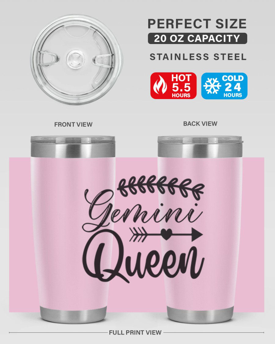 Gemini Queen 232# Tumbler in stainless steel with a stylish design, perfect for keeping drinks hot or cold.