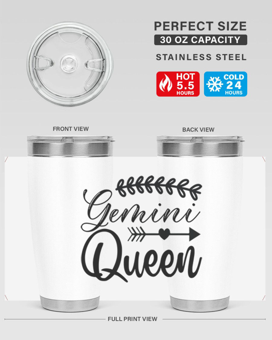 Gemini Queen 232# Tumbler in stainless steel with a stylish design, perfect for keeping drinks hot or cold.