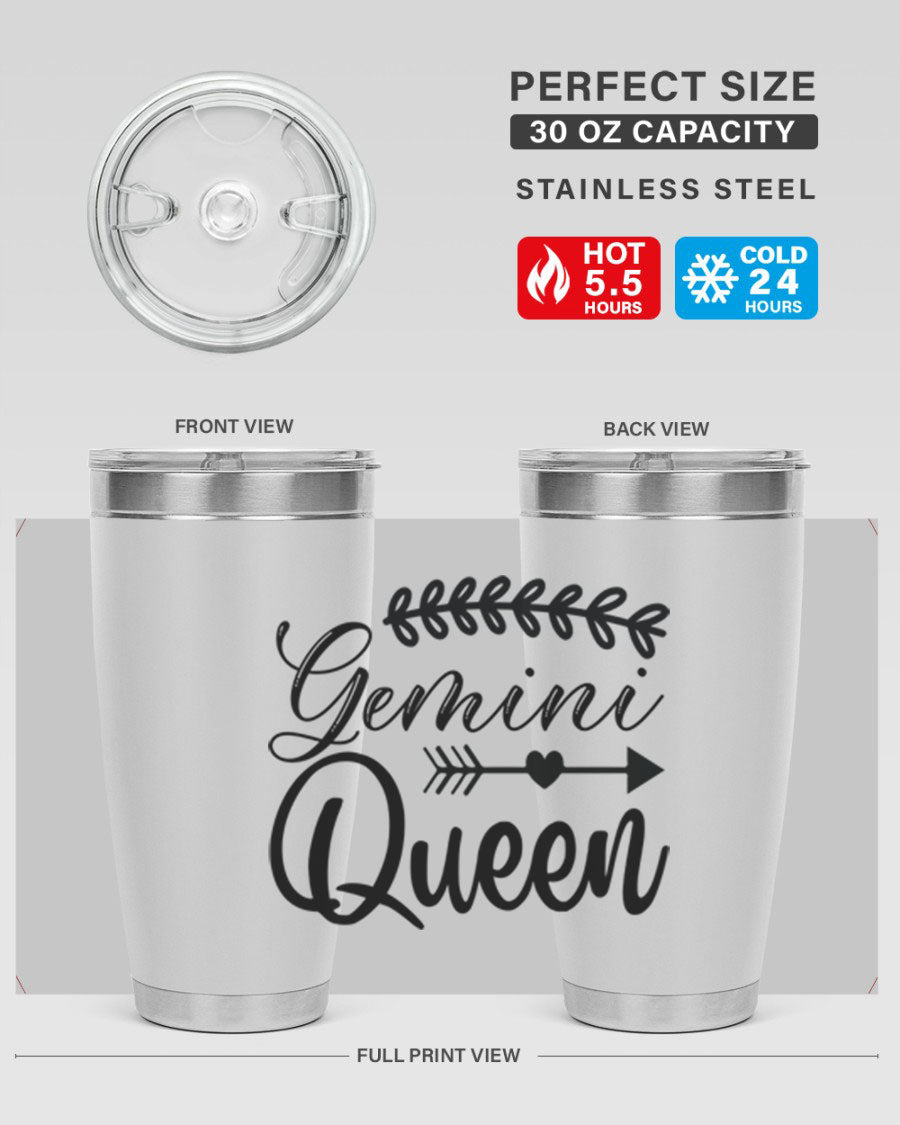 Gemini Queen 232# Tumbler in stainless steel with a stylish design, perfect for keeping drinks hot or cold.