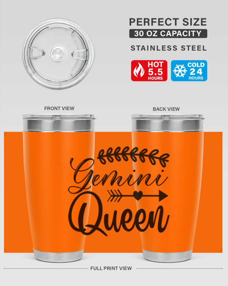 Gemini Queen 232# Tumbler in stainless steel with a stylish design, perfect for keeping drinks hot or cold.