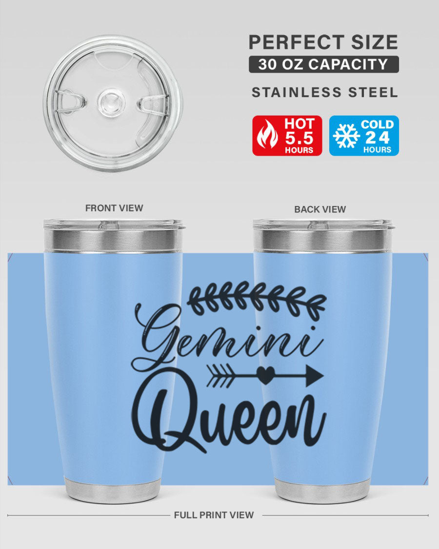 Gemini Queen 232# Tumbler in stainless steel with a stylish design, perfect for keeping drinks hot or cold.