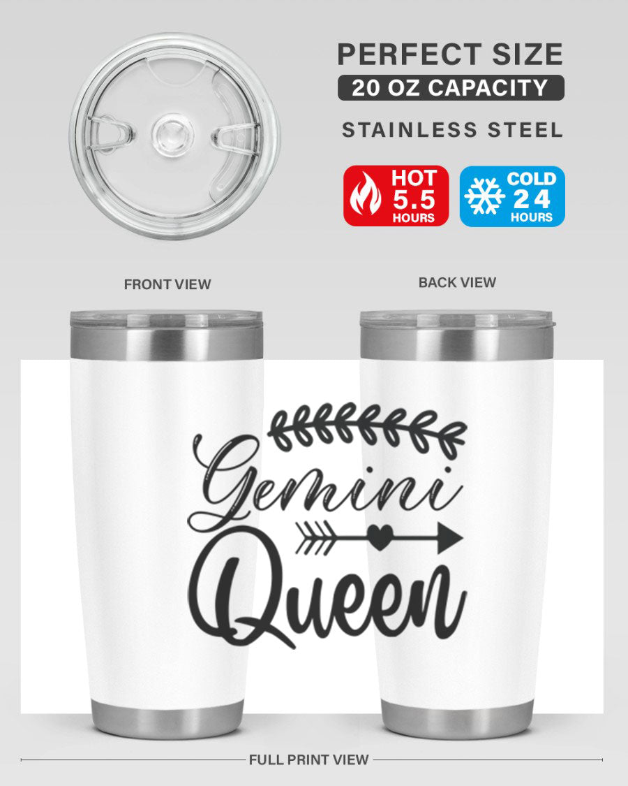 Gemini Queen 232# Tumbler in stainless steel with a stylish design, perfect for keeping drinks hot or cold.