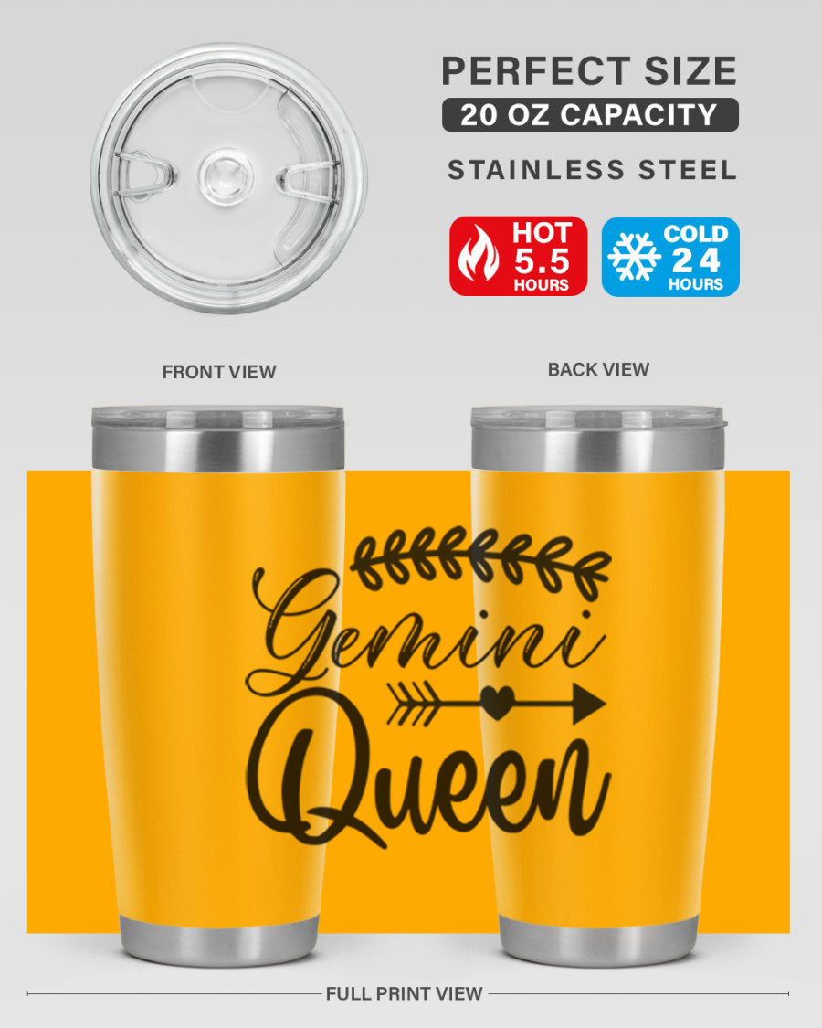 Gemini Queen 232# Tumbler in stainless steel with a stylish design, perfect for keeping drinks hot or cold.