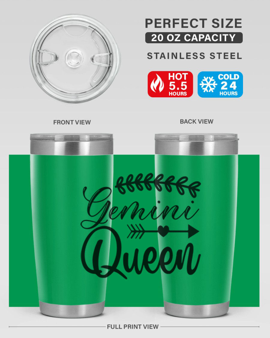 Gemini Queen 232# Tumbler in stainless steel with a stylish design, perfect for keeping drinks hot or cold.