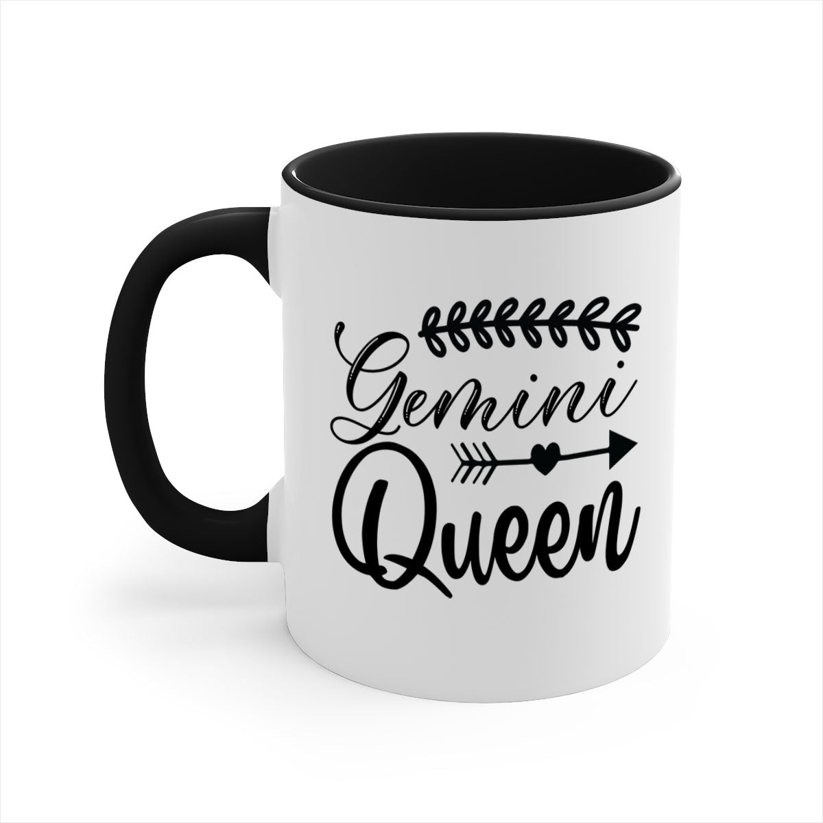 Gemini queen 232# Mug with colorful handle and glossy finish, available in multiple colors and sizes.