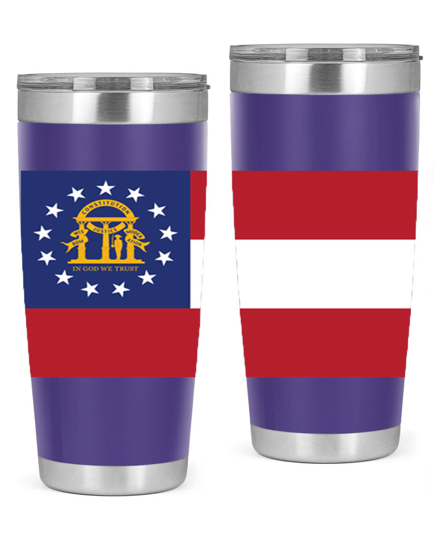 Georgia 42# Tumbler featuring double wall vacuum stainless steel design with copper lining, perfect for hot and cold beverages.