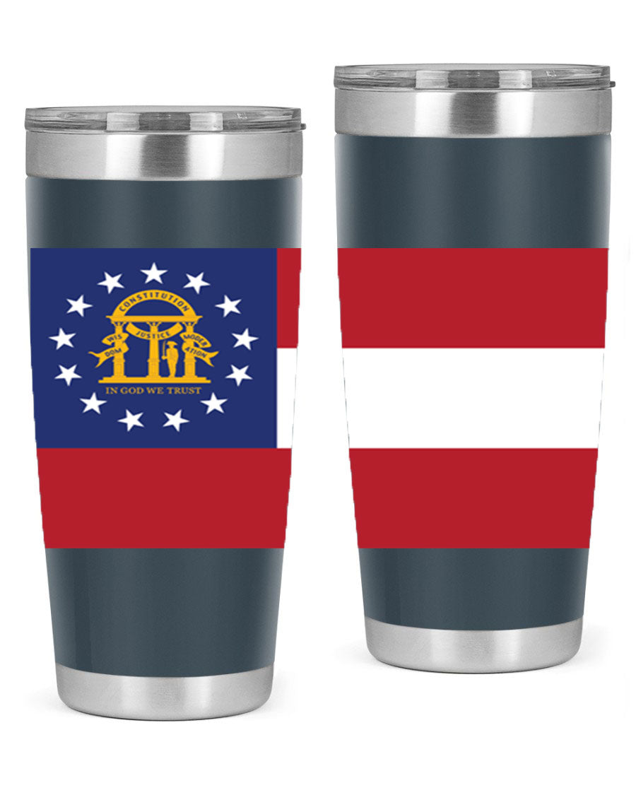 Georgia 42# Tumbler featuring double wall vacuum stainless steel design with copper lining, perfect for hot and cold beverages.