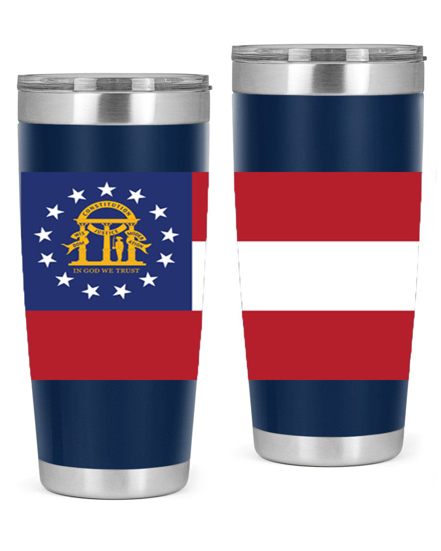 Georgia 42# Tumbler featuring double wall vacuum stainless steel design with copper lining, perfect for hot and cold beverages.