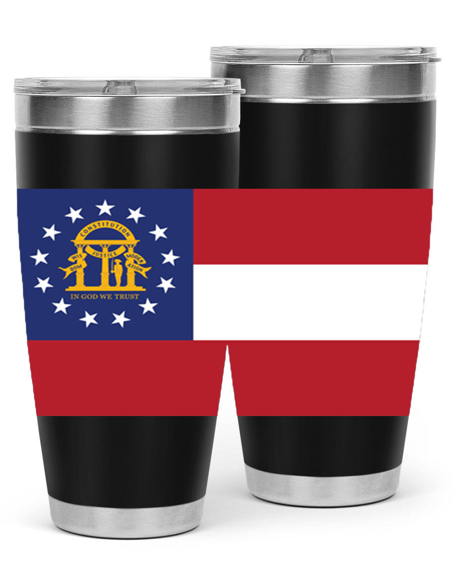 Georgia 42# Tumbler featuring double wall vacuum stainless steel design with copper lining, perfect for hot and cold beverages.
