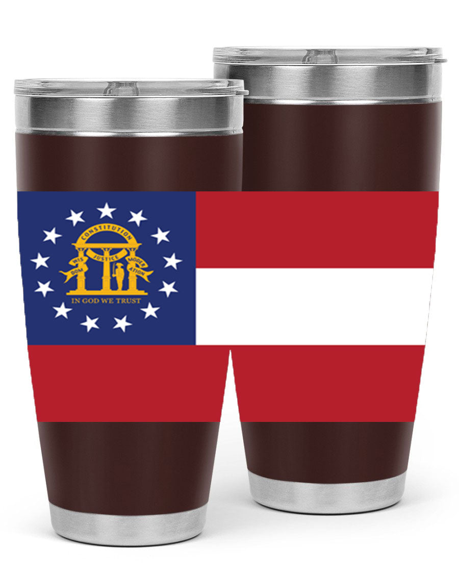 Georgia 42# Tumbler featuring double wall vacuum stainless steel design with copper lining, perfect for hot and cold beverages.