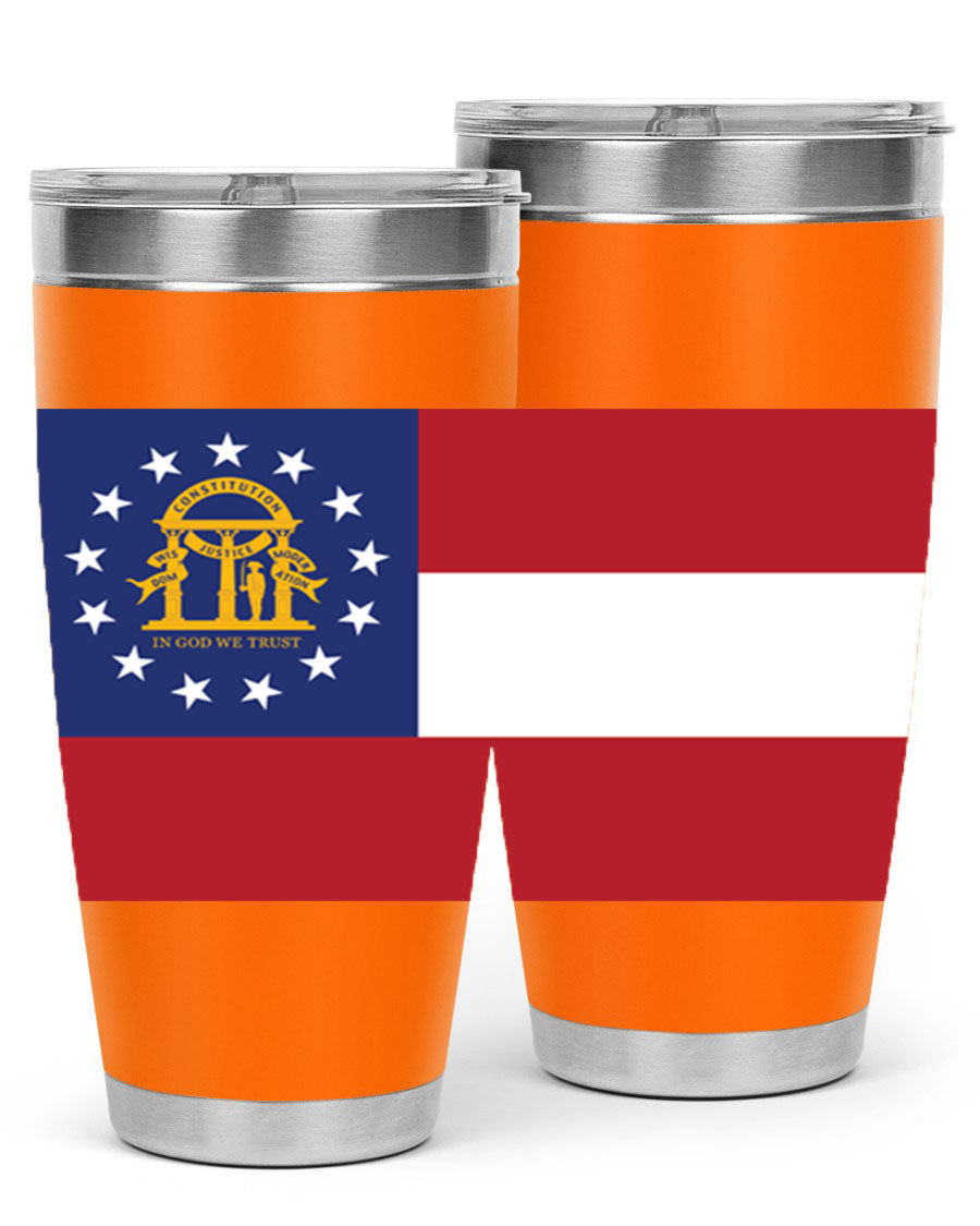 Georgia 42# Tumbler featuring double wall vacuum stainless steel design with copper lining, perfect for hot and cold beverages.