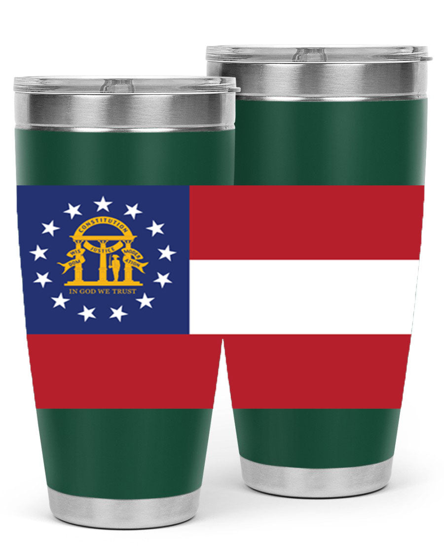 Georgia 42# Tumbler featuring double wall vacuum stainless steel design with copper lining, perfect for hot and cold beverages.