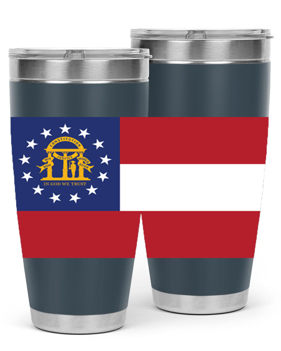 Georgia 42# Tumbler featuring double wall vacuum stainless steel design with copper lining, perfect for hot and cold beverages.