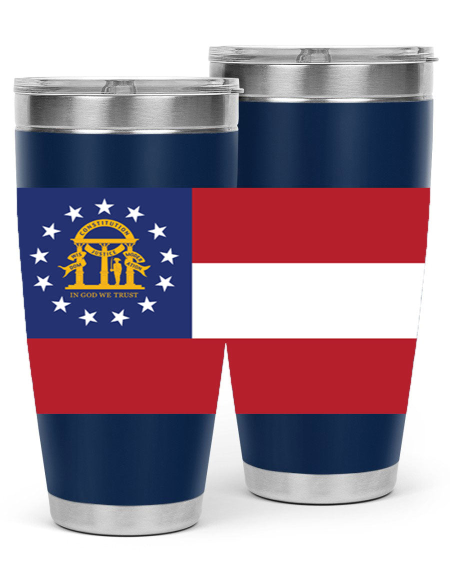 Georgia 42# Tumbler featuring double wall vacuum stainless steel design with copper lining, perfect for hot and cold beverages.