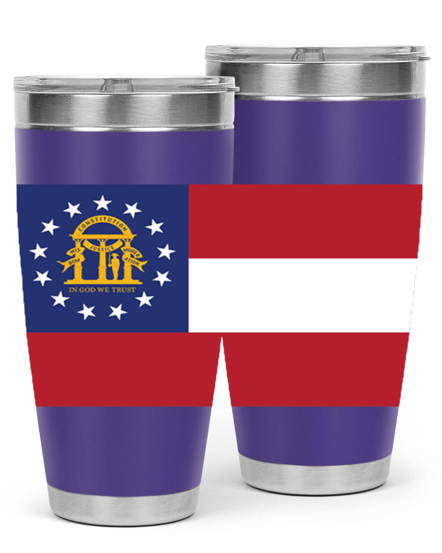 Georgia 42# Tumbler featuring double wall vacuum stainless steel design with copper lining, perfect for hot and cold beverages.