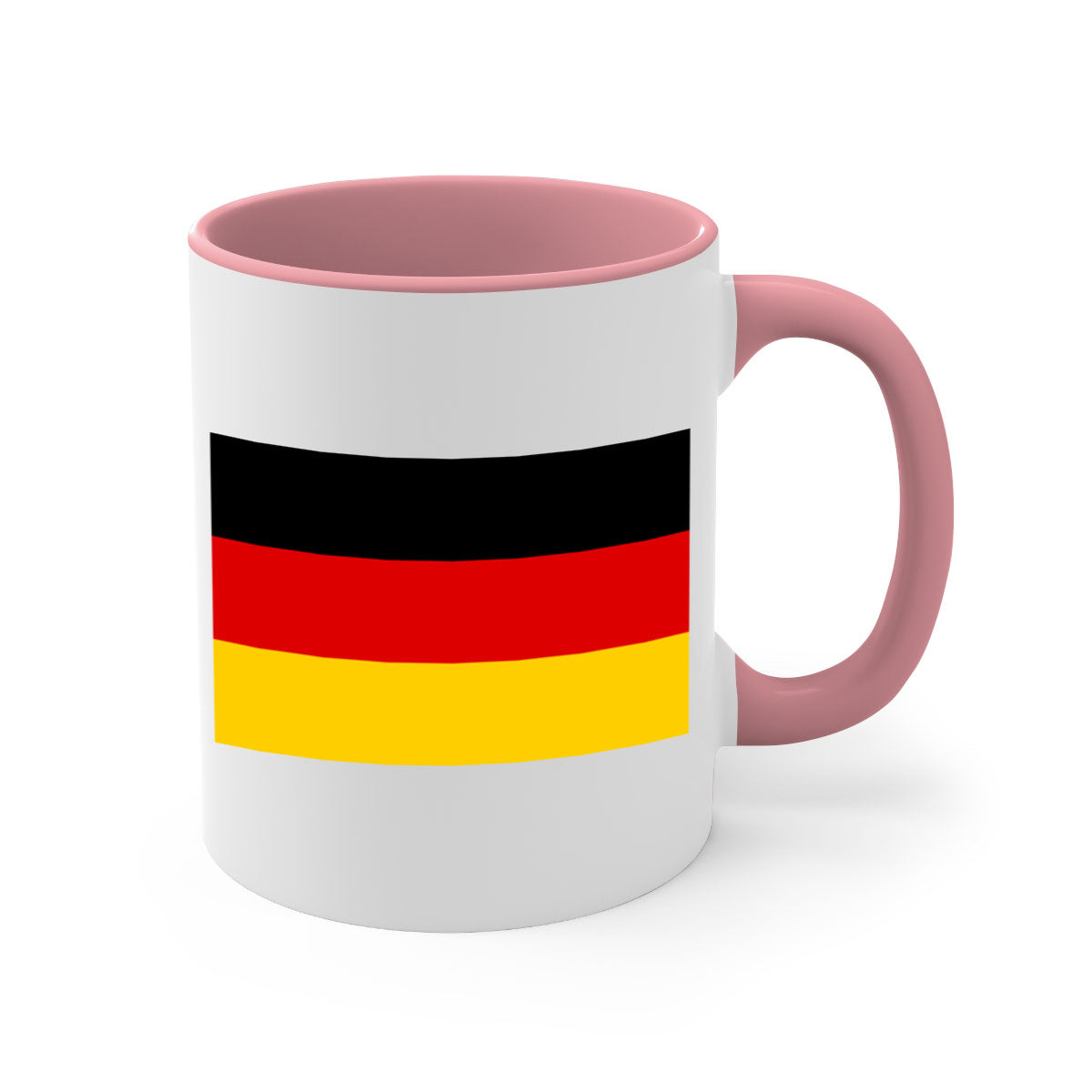 Germany 133# Mug featuring a glossy finish with a colored handle and interior, available in multiple colors.