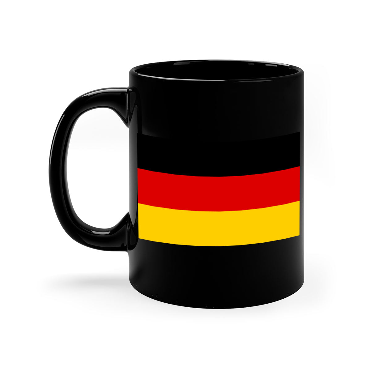 Germany 133# Mug featuring a glossy finish with a colored handle and interior, available in multiple colors.