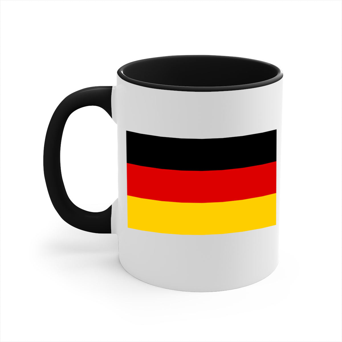 Germany 133# Mug featuring a glossy finish with a colored handle and interior, available in multiple colors.