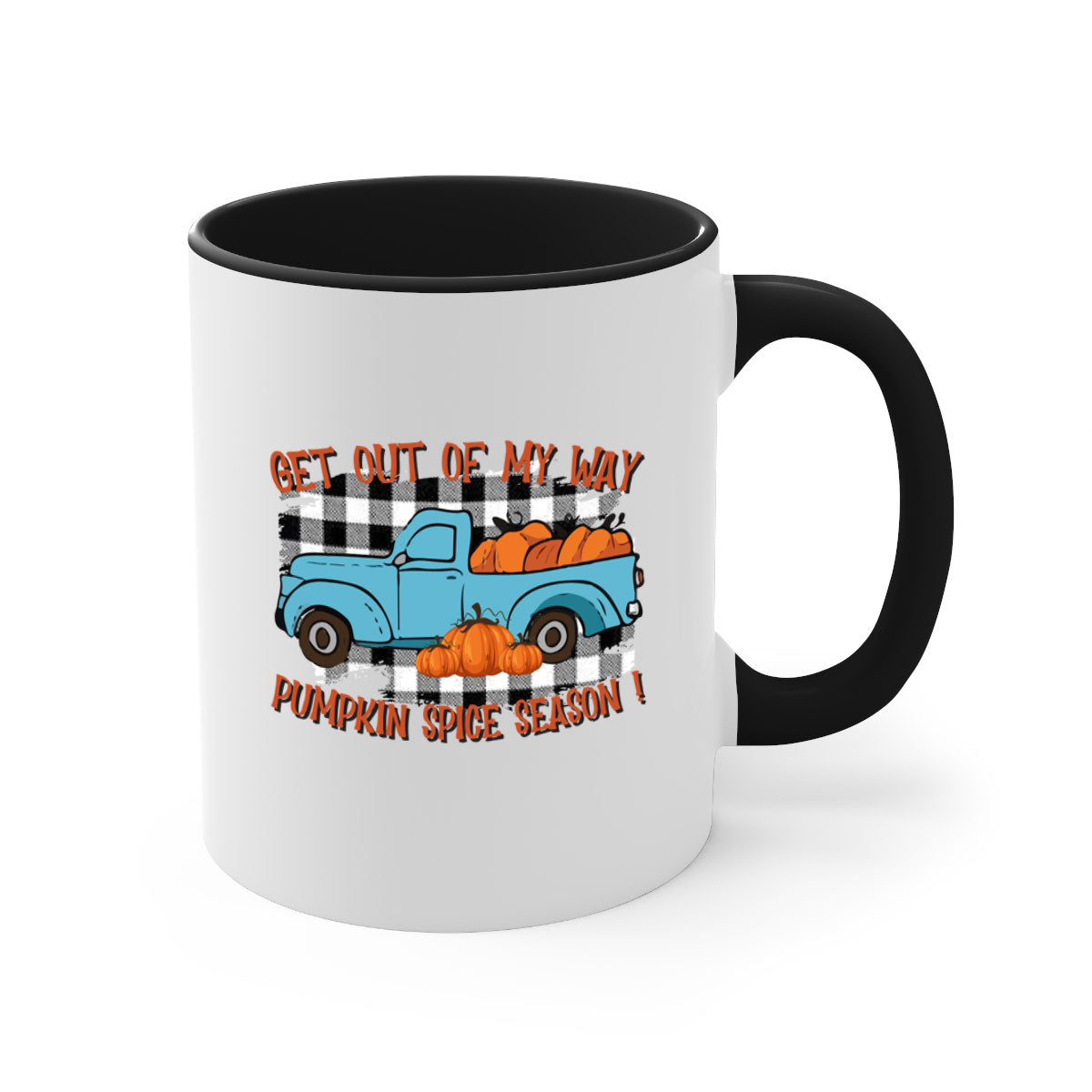 Get Out of My Way Spice Season Mug with colorful handle and glossy finish, available in multiple colors and sizes.