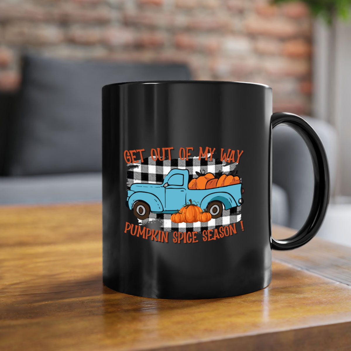 Get Out of My Way Spice Season Mug with colorful handle and glossy finish, available in multiple colors and sizes.