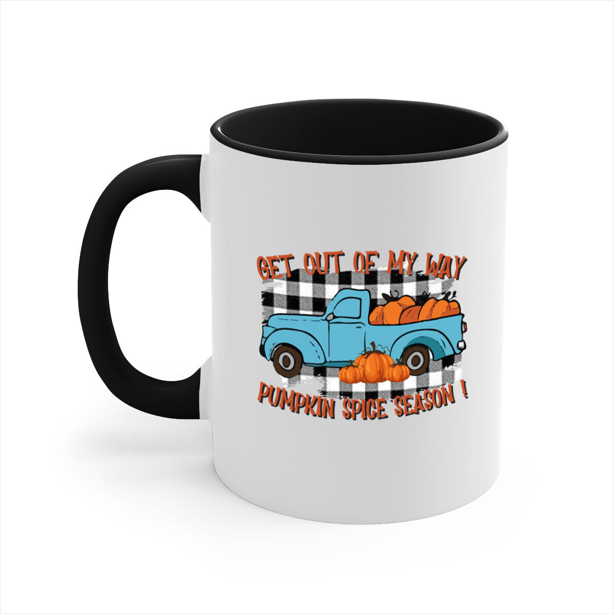 Get Out of My Way Spice Season Mug with colorful handle and glossy finish, available in multiple colors and sizes.