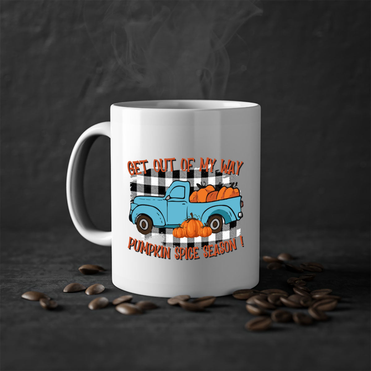 Get Out of My Way Spice Season Mug with colorful handle and glossy finish, available in multiple colors and sizes.