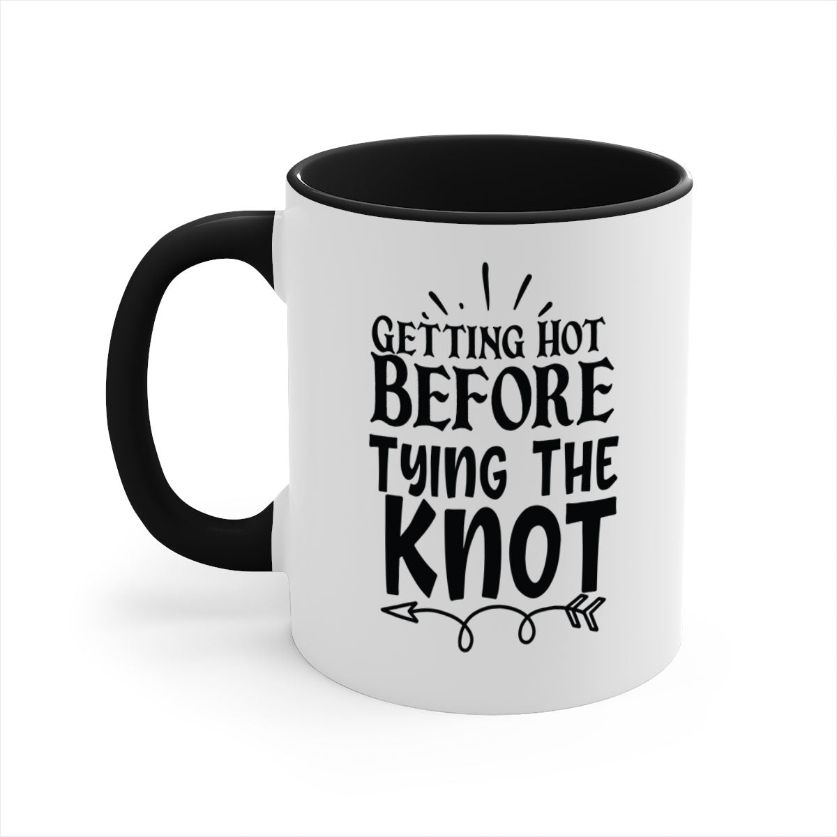 Getting Hot Before Tying The Knot 30# Mug with colorful handle and glossy finish, perfect for wedding celebrations.