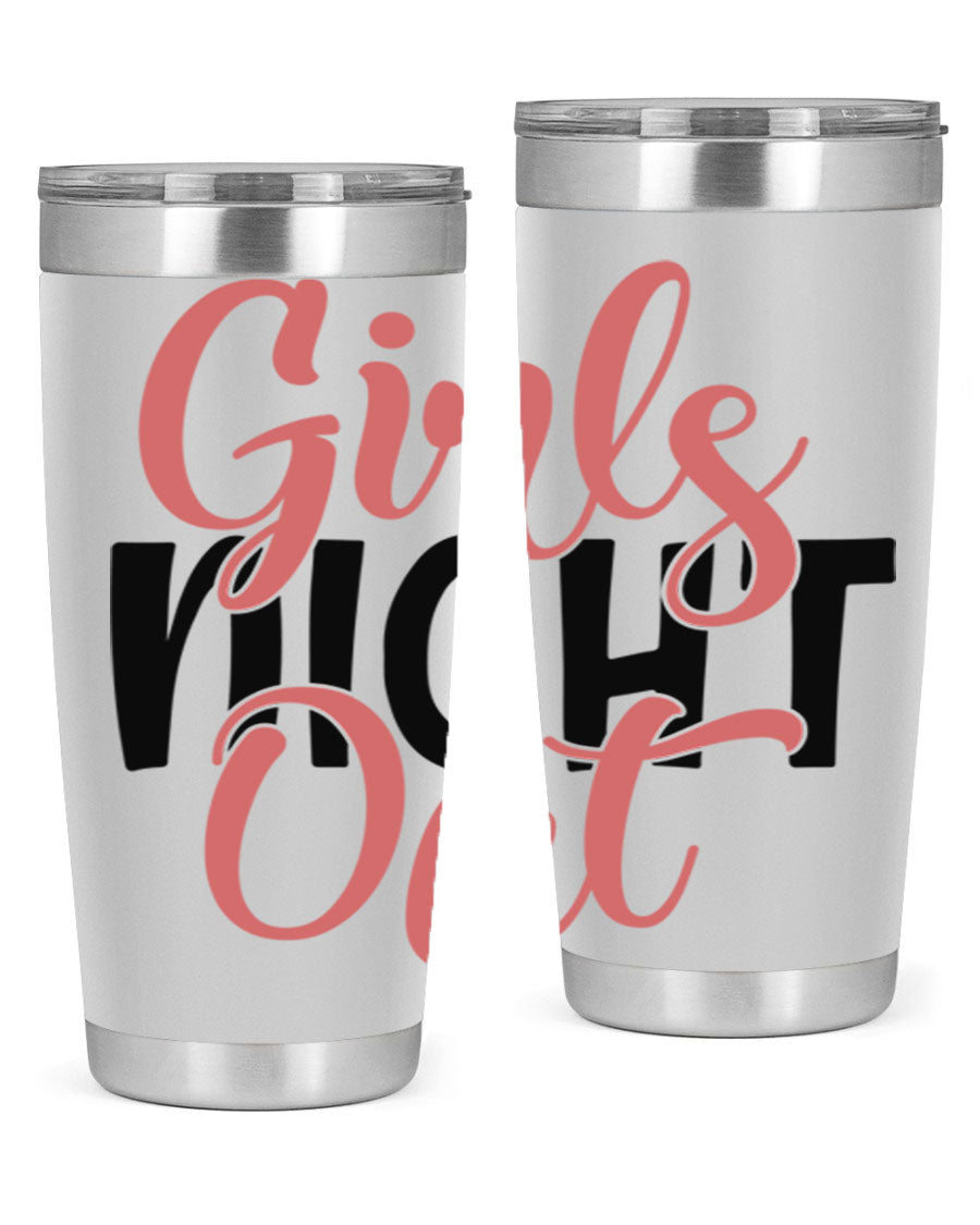 Girls Night Out Style 54# Tumbler in stainless steel with a stylish design, perfect for keeping drinks hot or cold.