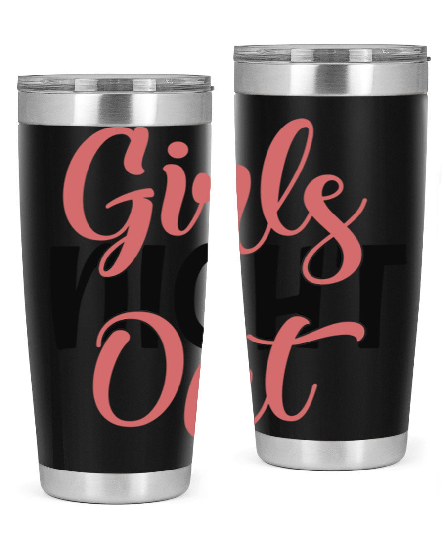 Girls Night Out Style 54# Tumbler in stainless steel with a stylish design, perfect for keeping drinks hot or cold.