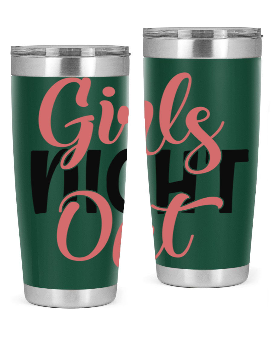 Girls Night Out Style 54# Tumbler in stainless steel with a stylish design, perfect for keeping drinks hot or cold.