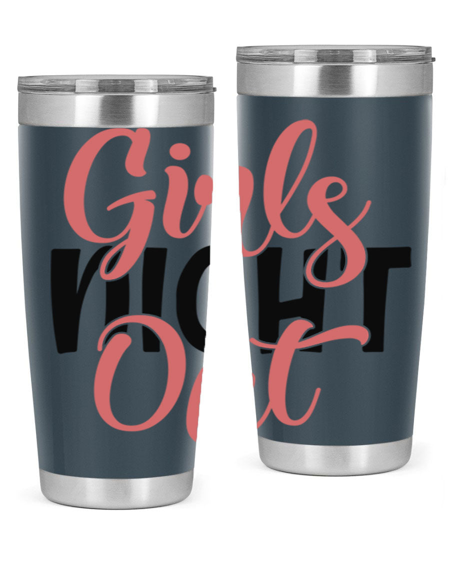 Girls Night Out Style 54# Tumbler in stainless steel with a stylish design, perfect for keeping drinks hot or cold.