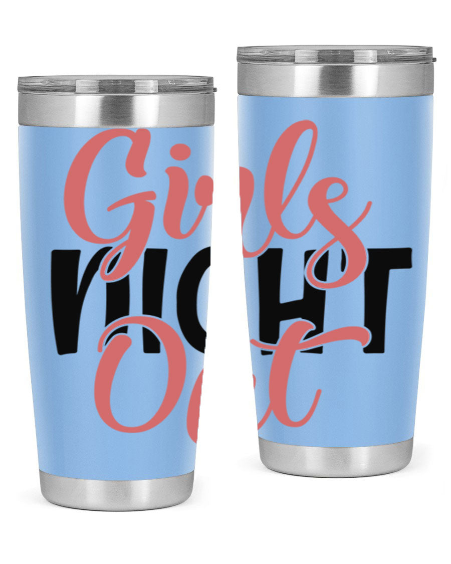 Girls Night Out Style 54# Tumbler in stainless steel with a stylish design, perfect for keeping drinks hot or cold.