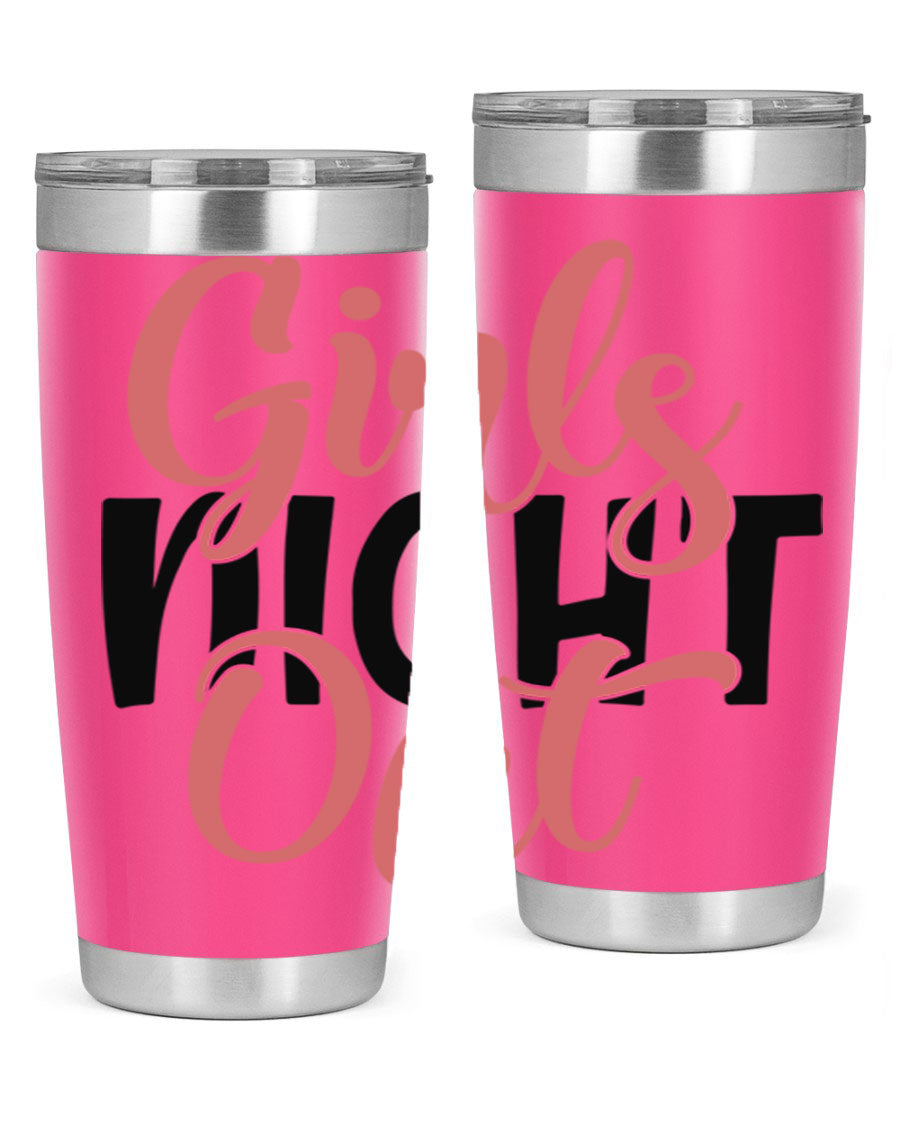Girls Night Out Style 54# Tumbler in stainless steel with a stylish design, perfect for keeping drinks hot or cold.