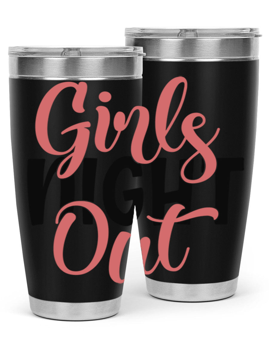 Girls Night Out Style 54# Tumbler in stainless steel with a stylish design, perfect for keeping drinks hot or cold.