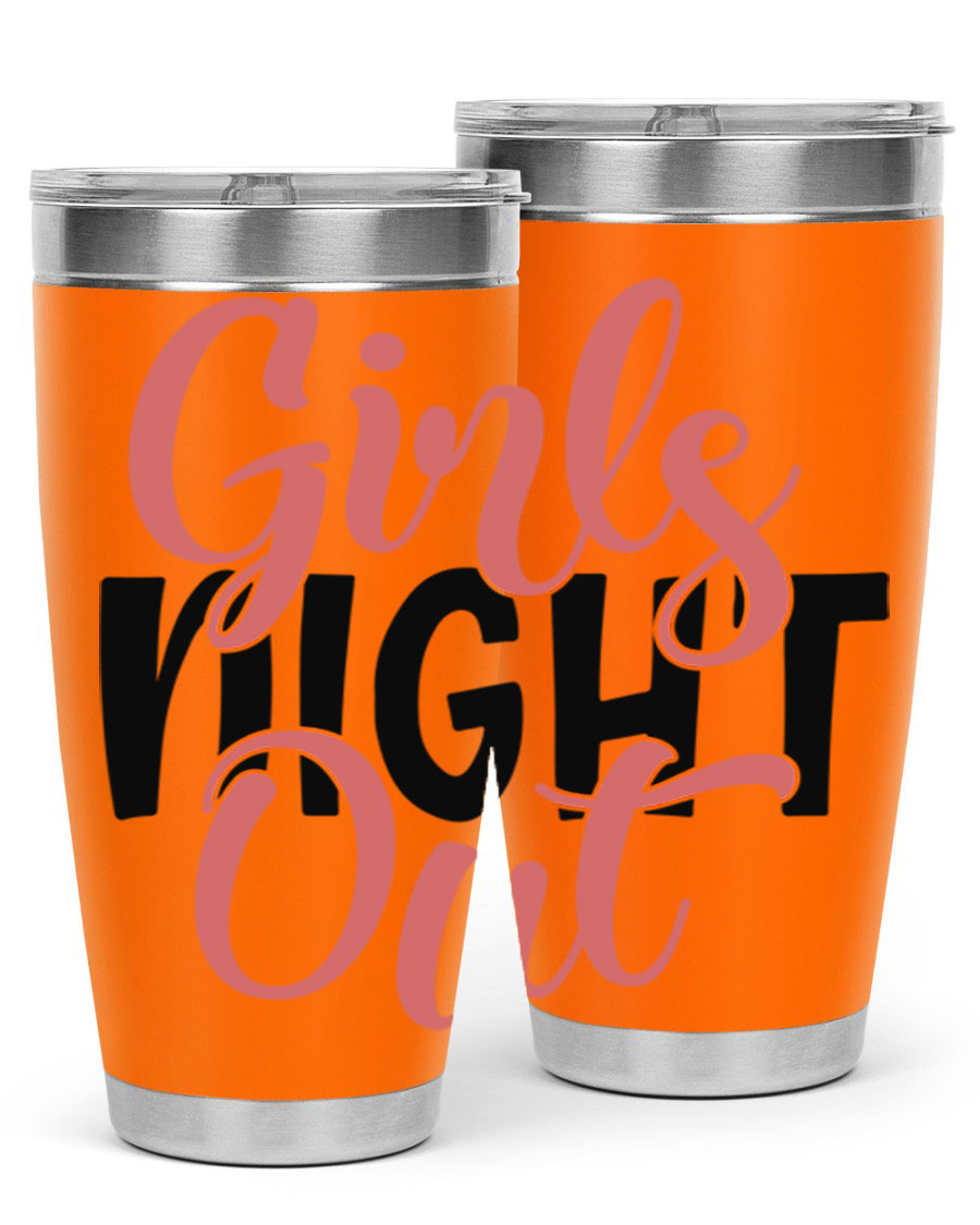 Girls Night Out Style 54# Tumbler in stainless steel with a stylish design, perfect for keeping drinks hot or cold.