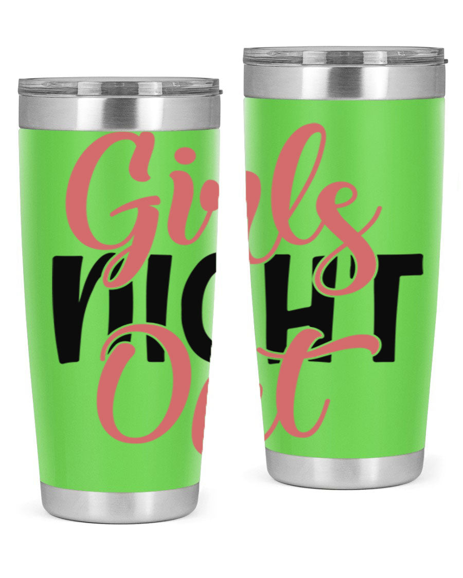 Girls Night Out Style 54# Tumbler in stainless steel with a stylish design, perfect for keeping drinks hot or cold.