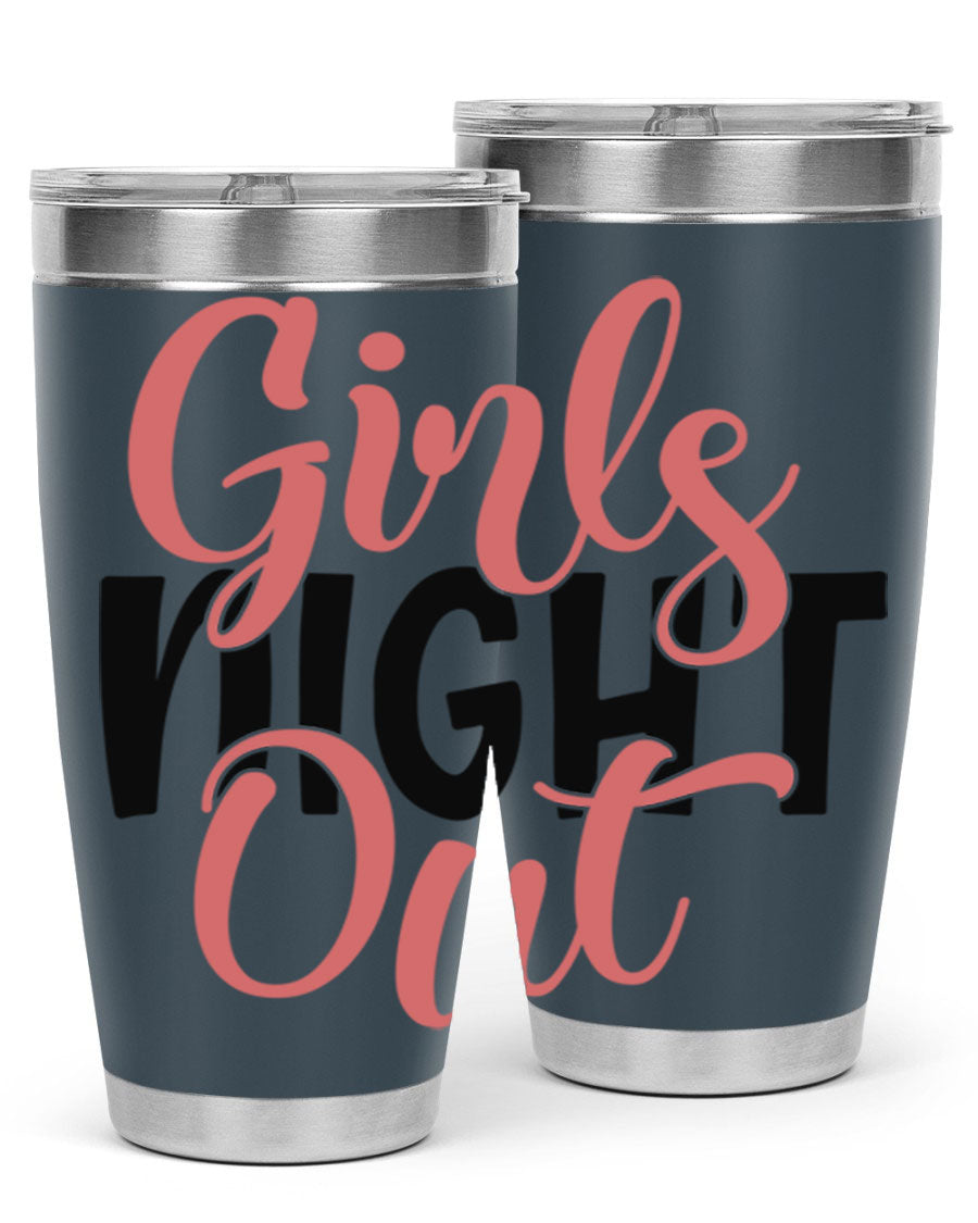 Girls Night Out Style 54# Tumbler in stainless steel with a stylish design, perfect for keeping drinks hot or cold.
