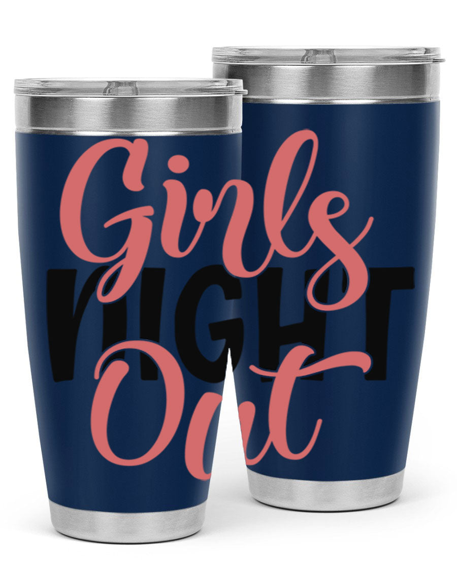 Girls Night Out Style 54# Tumbler in stainless steel with a stylish design, perfect for keeping drinks hot or cold.