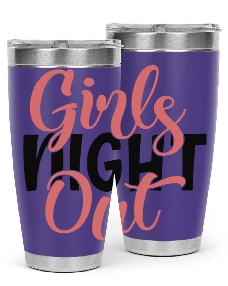 Girls Night Out Style 54# Tumbler in stainless steel with a stylish design, perfect for keeping drinks hot or cold.