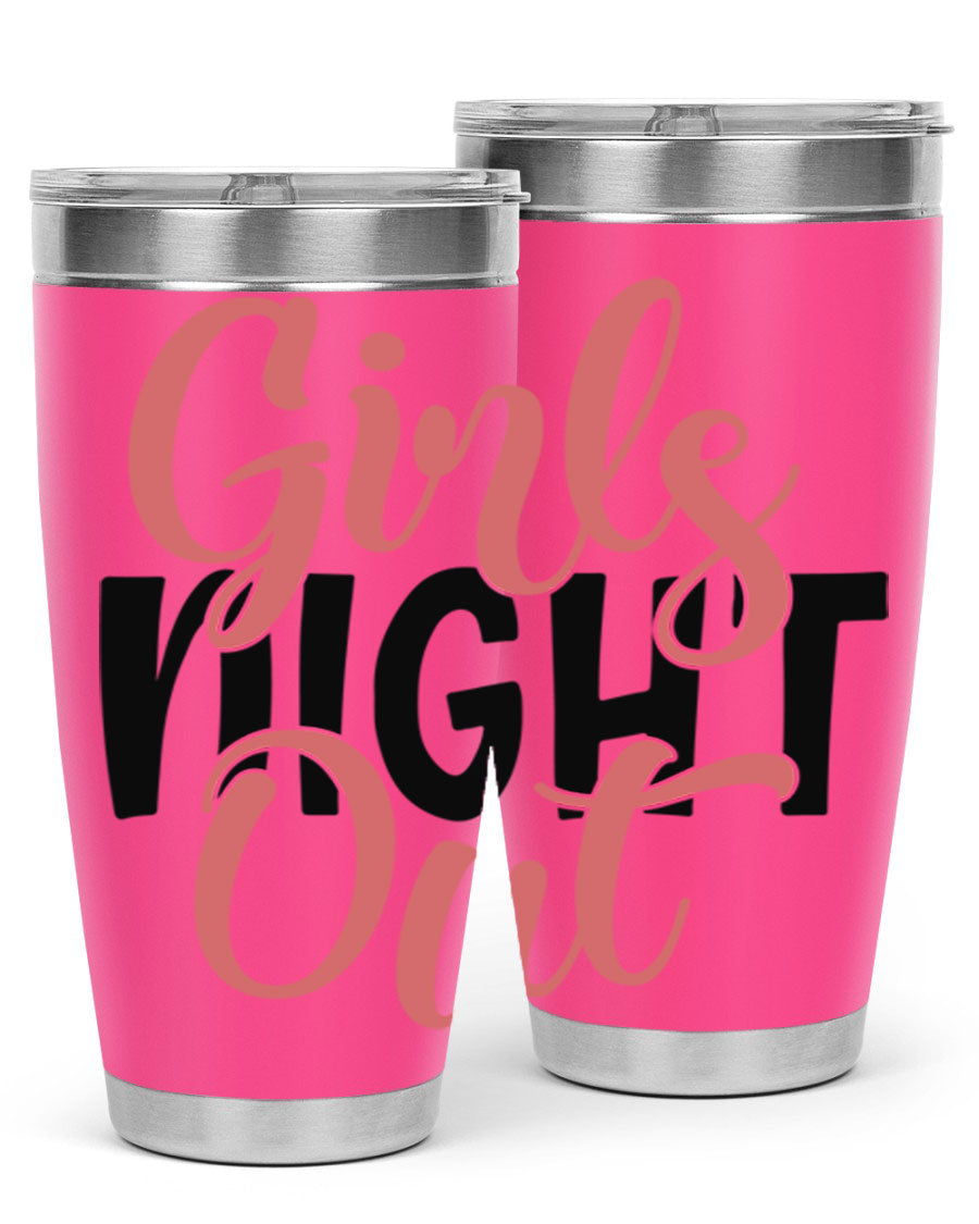 Girls Night Out Style 54# Tumbler in stainless steel with a stylish design, perfect for keeping drinks hot or cold.