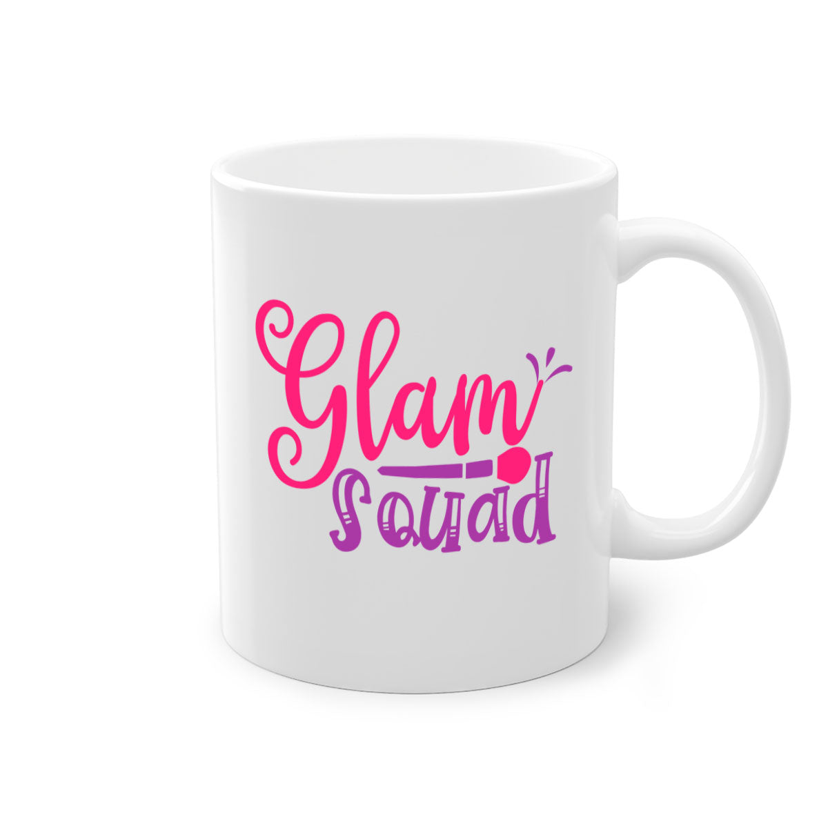Glam Squad Style 237# two-tone ceramic coffee mug with colored handle and glossy finish, available in multiple colors.