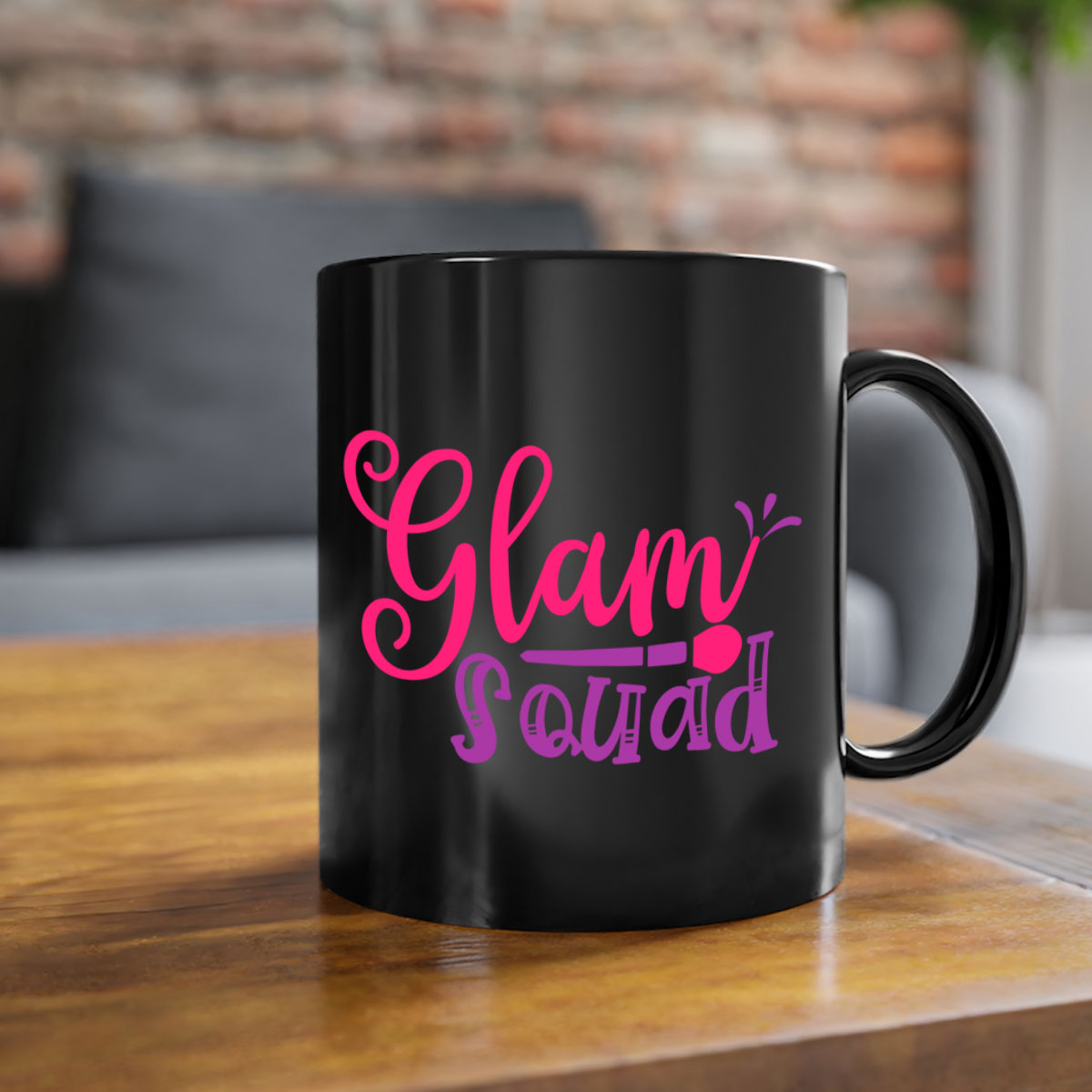 Glam Squad Style 237# two-tone ceramic coffee mug with colored handle and glossy finish, available in multiple colors.